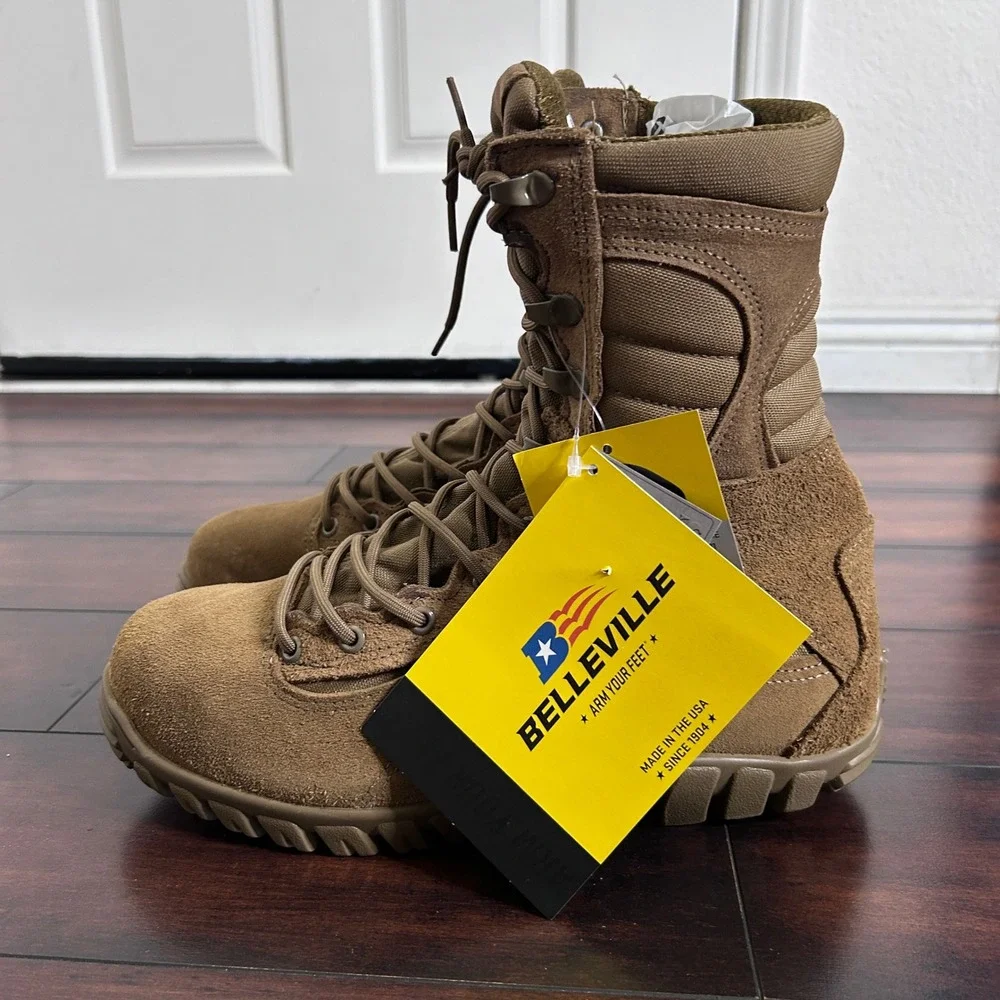 Belleville TIII Assault Hot Weather Coyote Brown Steel Toe Boot #533ST NWT $250